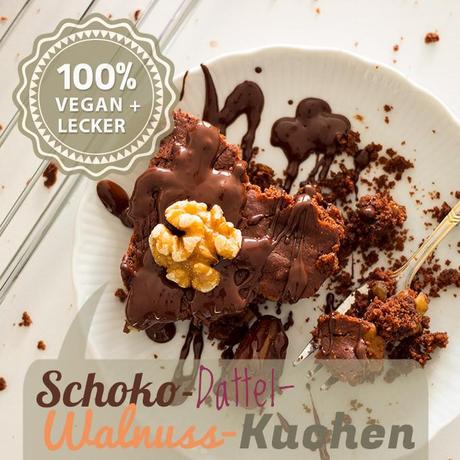 Schokoladen-Dattel-Walnuss-Kuchen