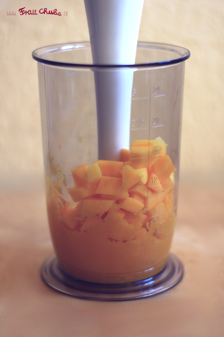 Eine feine Erfrischung für zwischendurch: Mango-Lassi.