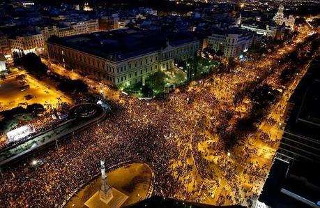 Trotz verschärfter Gesetze gab es in Spanien wieder Volksproteste