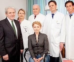 Die frühere Ministerpräsidentin Julia Timoschenko zur Behandlung in der Berliner Charité