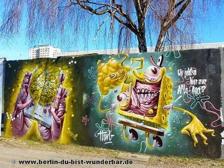 berlin, streetart, graffiti, kunst, stadt, artist, strassenkunst, murale, werk, kunstler, art, HRVB TheWeird