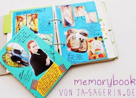 memory books in aktion! // schwangerschaftserinnerungsbuch
