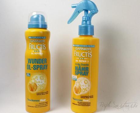 [Getestet] Garnier Fructis Oil Repair 3 Wunder Öl-Spray und In der Dusche Nähr-Spray