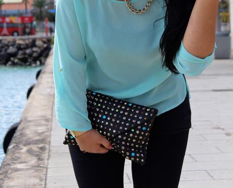 Outfit: New in, Minty Blouse