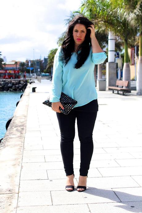 Outfit: New in, Minty Blouse