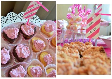 Pink Party_Geburtstag_Geburtstagsfeier_Cupcakes_Apfelkuchen_Apple Pie_pinker Kuchen_Kuchen_Collage_1