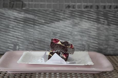Brownie Raspberry Cake