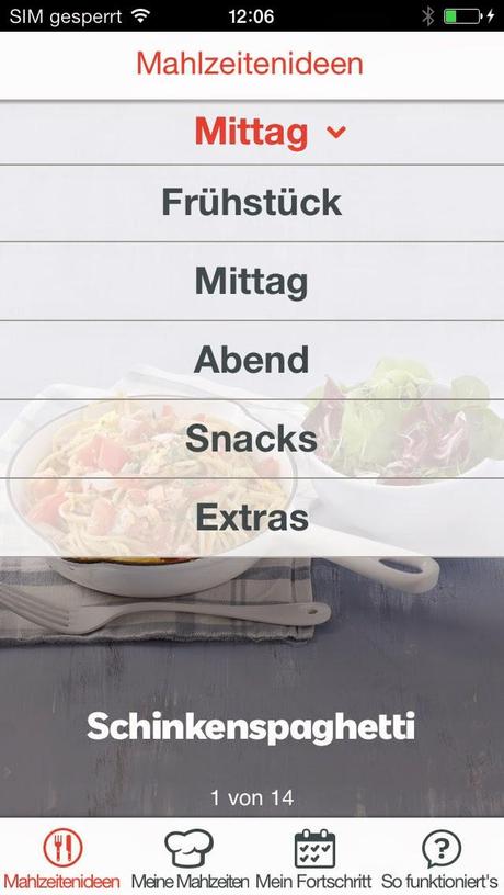 Weight Watchers Online - Der Test - 4. Die Weight Watchers Apps + Rezept