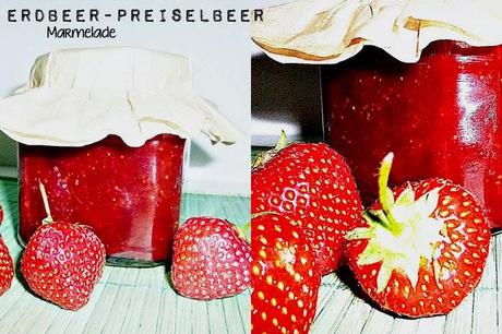 Erdbeer-Preiselbeer Marmelade