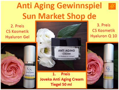 Super Anti Aging Gewinnspiel vom Sun Market Shop !