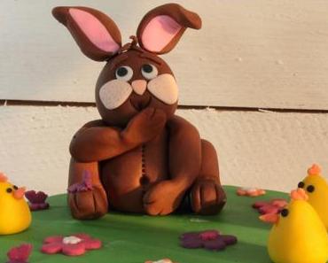 Osterhase und Küken aus Rollfondante