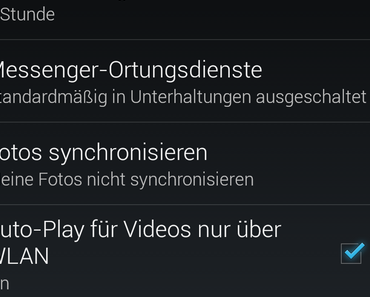 Facebook Auto Play von Videos deaktivieren