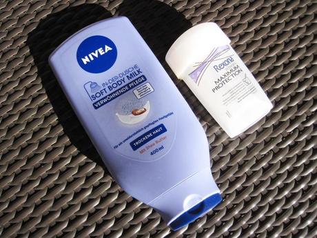 nivea in der dusche soft body milk trockene haut | rexona maximum protection