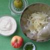 Apfel Fenchel und Sojaghurt