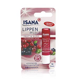 ISANA Lippenpflege Fruit & Gloss Cranberry-Acai