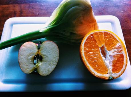 Apfel-Fenchel Salat mit Orange