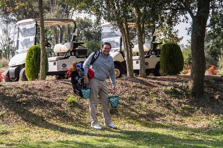 Golfpro Mischa Peter auf dem Trainingsgelände des PGA Catalunya