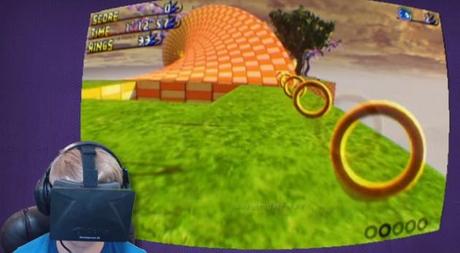 Sonic mit der VR Brille Oculus Rift in First Person gespielt