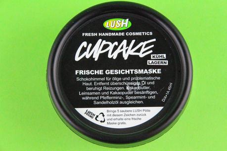 Cupcake von Lush - frische Gesichtsmaske mit Schoko und Minze