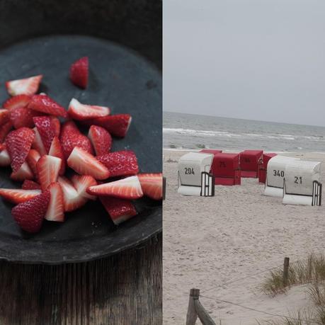 Rhabarber + Erdbeeren Tarte + Ostsee Bilder