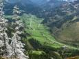 Blick hinunter nach Fallenstein  - Sauwand (1420 m) – Rundwanderung im Mariazellerland