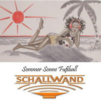 Schallwand - Sommer Sonne Fussball