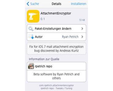 Sicherheitsleck in iOS 7: Email-Anhänge werden unverschlüsselt gespeichert