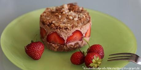Schoko-Erdbeer- Brownie Törtchen
