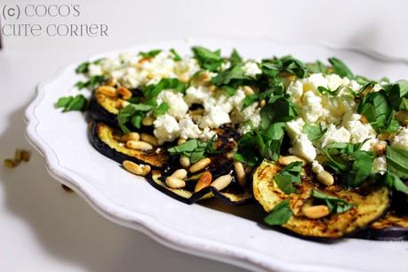 Auberginen-Salat mit Feta - der Frühling ruft