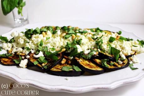 Auberginen-Salat mit Feta - der Frühling ruft