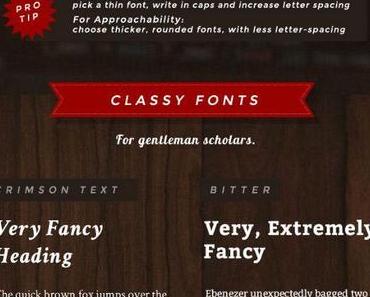 Fantastische Fonts: Mit kleinen Tricks das Schriftbild verbessern [Infografik]