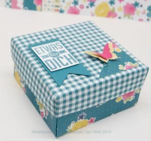 Origami-Box aus Designer-Papier von Stampin up