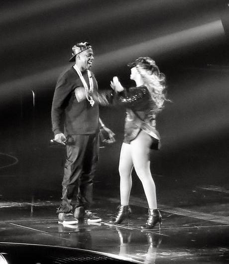 Beyonce und Jay-Z während der Mrs. Carter Show 2013
