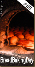 Kamut-Roggen-Brot mit Karotte