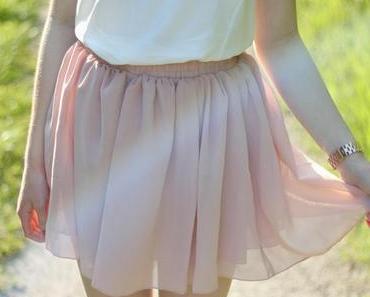 OUTFIT I LIGHT PINK CANDY COLOR SKIRT