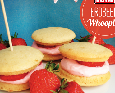 Erdbeer Whoopies mit Vanillecreme