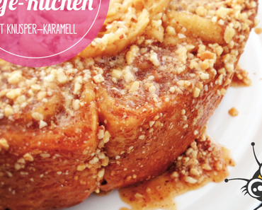 Honig Hefekuchen mit Knusper-Karamell