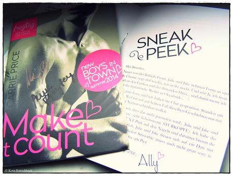 [Erster Eindruck] Make it count (Ally Taylor & Carrie Price)