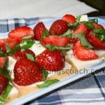 Erdbeeren mit Mozzarella