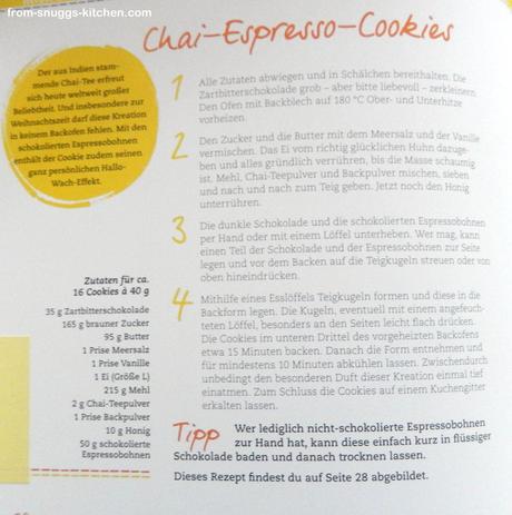 Buchvorstellung Cookies! - hier: Chai-Espresso-Cookies