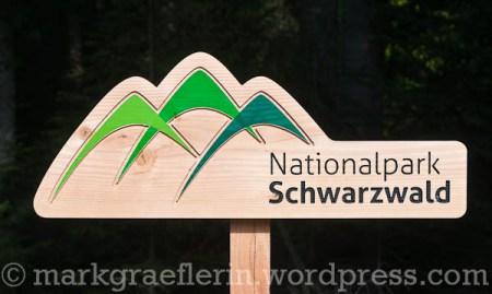 Nationalpark Schwarzwald Schild