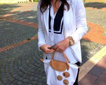 white elegance and a touch of blue