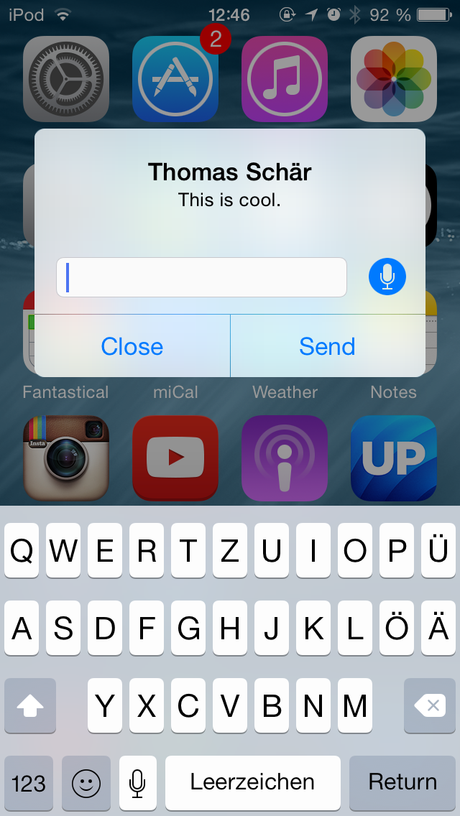 iOS 8 Alert QR