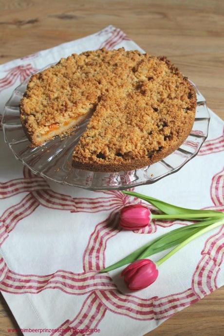 Streuselkuchen Rhabarber Aprikosen Foodblog Sommer