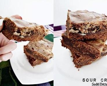 Sour Cream Swirl Brownies