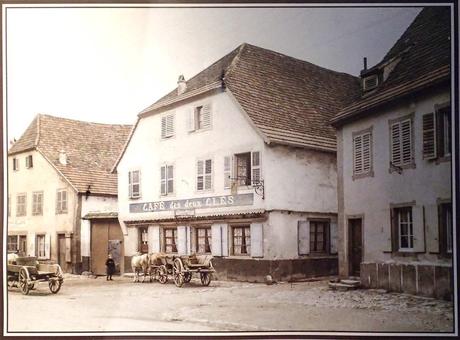 Albert Kahn: Marmoutier (Bas-Rhin). Café des deux Clés. Opérateur: Georges Chevalier. 7. Oktober 1919