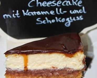 Double Cheesecake mit Karamell und Schokoguss  aus dem Lecker Bakery 2014 N°1