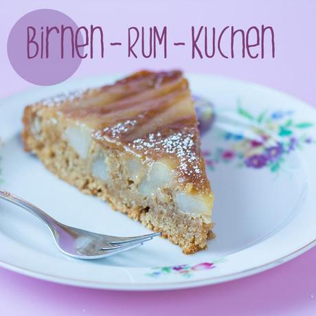 Birnen-Rum-Kuchen (vegan)