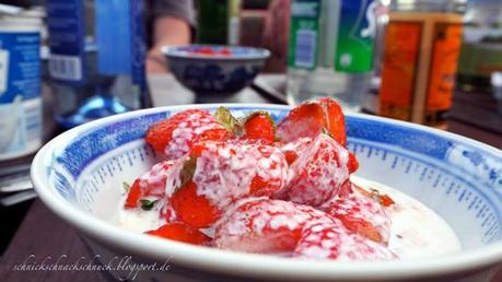 Marinierte Erdbeeren mit Minze