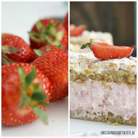 Erdbeer Sahne Baiser Torte - Sommerträumchen Rezept und #ichbacksmir mit tastesherif